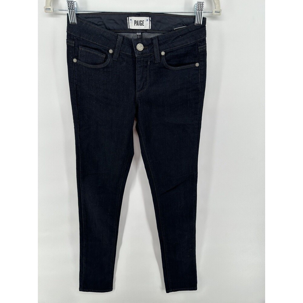 PAIGE Women's Skyline Skinny Jeans Dark Blue Sz. 25